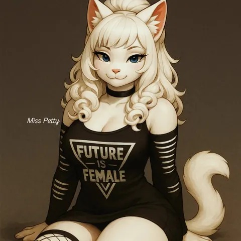 Miss Petty portrait with future is female styling